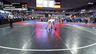 5A 175 lbs Semifinal - Xander Shook, Shelby County vs Connor Pike, Elmore County School