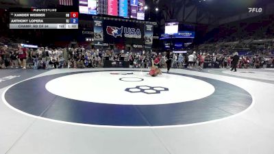 94 lbs Champ. Rd Of 64 - Xander Webber, OH vs Anthony Lopera, NJ