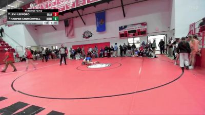 JH 102 lbs Champ. Round 2 - Lexi Ledford, CHANDLER vs Harper Churchwell, NORMAN