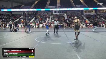 150 lbs Champ. Round 1 - Zane Swinford, Winfield vs Harley Zimmerman, Hays