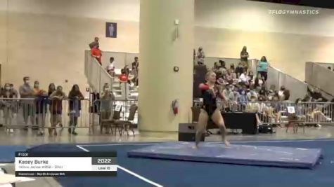 Kasey Burke - Floor, Yellow Jacket #858 - GWU - 2021 USA Gymnastics Development Program National Championships