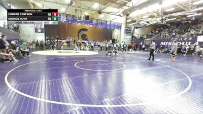 144 lbs Cons. Round 1 - George Roth, Belgrade vs Corben Carlson, Polson