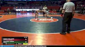 1A 132 lbs 3rd Place Match - Dresden Grimm, Auburn vs Vance Williams, Woodstock (Marian)