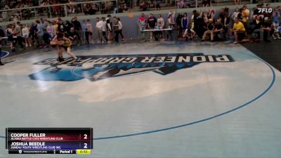106 lbs Cons. Semi - Joshua Beedle, Juneau Youth Wrestling Club Inc. vs Cooper Fuller, Alaska Battle Cats Wrestling Club