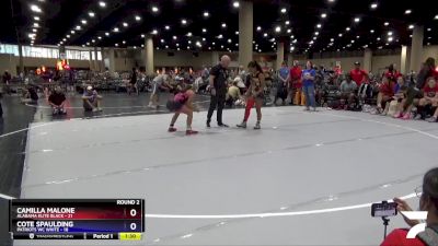 110 lbs Round 2 (6 Team) - Cote Spaulding, Patriots WC White vs Camilla Malone, Alabama Elite Black