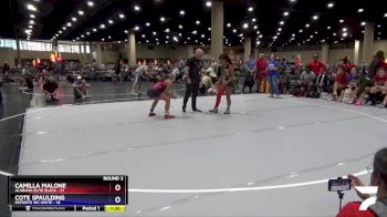 110 lbs Round 2 (6 Team) - Cote Spaulding, Patriots WC White vs Camilla Malone, Alabama Elite Black