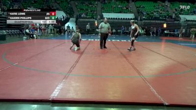 1-5A 152 Quarterfinal - Katie Lowe, St. John Paul II vs Kaiden Phillips, Hayden