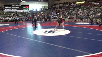 6A 145 lbs Quarterfinal - Addison Macmillan, CABOT HIGH SCHOOL vs Izabella Moore, Bentonville