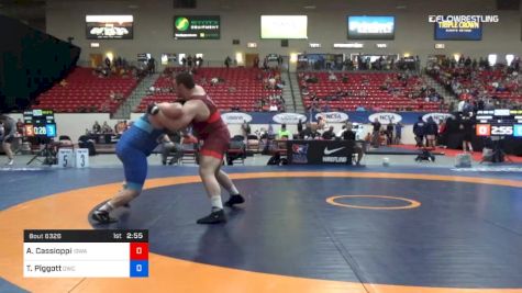 125 kg Rnd Of 32 - Anthony Cassioppi, U Of Iowa vs Trevor Piggott, Olivet Wrestling Club