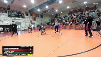 100 lbs Quarterfinal - Christina Estrada, Buchanan vs Leila Rivera, El Toro