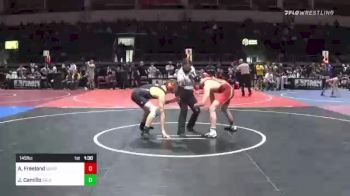 145 lbs Round Of 16 - Aidan Freeland, Semper Fi WC vs Josh Camillo, Salem Elite