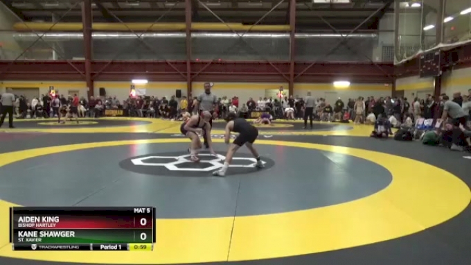 132 lbs Cons. Round 4 - Aiden King, Bishop Hartley vs Kane Shawger, St ...