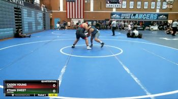 285 lbs Quarterfinal - Caden Young, Uintah vs Ethan Sweet, Layton