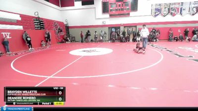 59 lbs 3rd Place Match - Brayden Willette, Cle Elum Mat Miners Wrestling Club vs DeAndre Romero, Victory Wrestling-Central WA