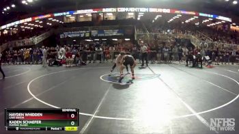 2A 145 lbs Semifinal - Kaden Schaefer, Fleming Island vs Hayden Whidden, Lake Gibson