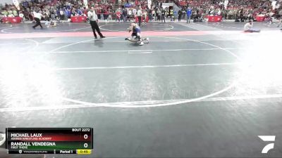 105 lbs Champ. Round 2 - Michael Laux, Askren Wrestling Academy vs Randall Vendegna, First There