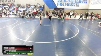 115 lbs Cons. Round 2 - Letty Ramirez, JWC vs Josie Cannon, Uintah Jr High Wrestling
