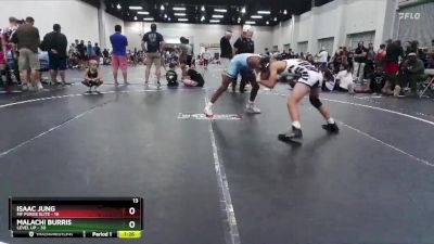 105 lbs Finals (2 Team) - Malachi Burris, Level Up vs Isaac Jung, MF Purge Elite