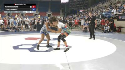 120 lbs Champ. Rd Of 32 - Nayonce Lyons, Wisconsin vs Khole Perez, Illinois
