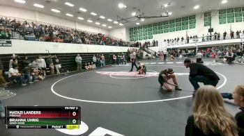 115 lbs Champ. Round 1 - Matazi Landers, Pinedale vs Brianna Uhrig, Green River