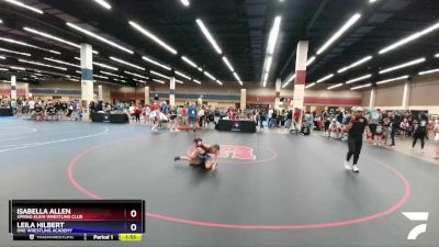 93 lbs Round 2 - Isabella Allen, Spring Klein Wrestling Club vs Leila Hilbert, ONE Wrestling Academy