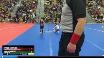 45 lbs Quarterfinal - Myles Schwade, Cresco Youth Wrestling Club vs Lincoln LeRoy, Team Nazar