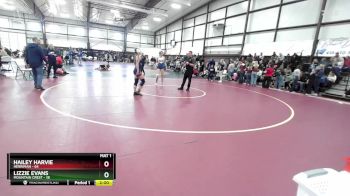 140 lbs Cons. Semi - Lizzie Evans, Mountain Crest vs Hailey Harvie, Herriman