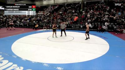 4A 215 lbs Champ. Round 1 - Cutler Rowley, Cedar vs Carter Vance, Mt View