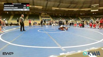 100 lbs Rr Rnd 2 - Justice Davis, Oklahoma Supergirls 12U vs Emerson Rollings, Mojo Mulisha 12U Girls