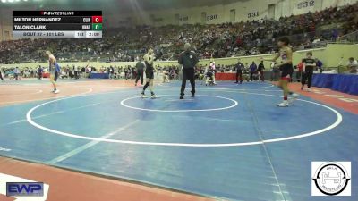 101 lbs Round Of 128 - Milton Hernandez, Clinton, Ok vs Talon Clark, Unattached