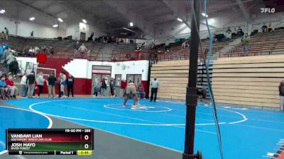 285 lbs 5th Place Match - Vanbawi Lian, Southport Wrestling Club vs Josh Mayo, River Forest