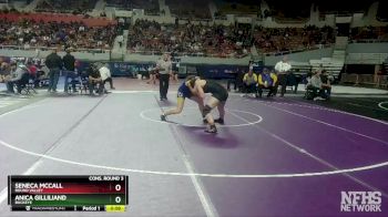 165 lbs Cons. Round 3 - Seneca McCall, Round Valley vs Anica Gilliliand, Buckeye