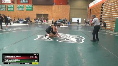 197 lbs Cons. Semi - Tasman Cassell, Moorpark College vs Jaremiah Juarez, Rio Hondo College