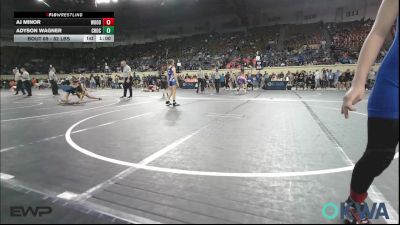 82 lbs Consi Of 8 #2 - Aj Minor, Woodland Wrestling Club vs Adyson Wagner, Choctaw Ironman Youth Wrestling