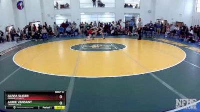 126 lbs Cons. Round 3 - Aurie VanSant, Thomas Dale vs Alivia Sliger, Orange County