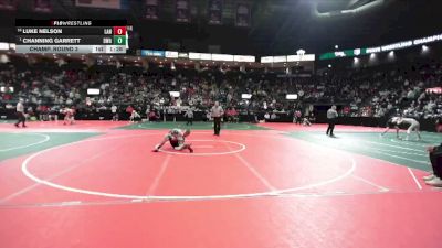 120 lbs Champ. Round 3 - Channing Garrett, DWA vs Luke Nelson, LAN1
