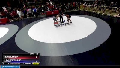 130 lbs Round 1 - Aubrie Axson, Trifecta Wrestling vs Mila Mantanona, California