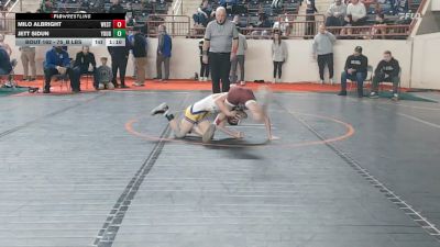 75_B lbs Round Of 32 - Milo Albright, West Branch vs Jett Sidun, Yough