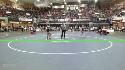 155 lbs Champ. Round 1 - Emma Wahwasuck, Sabetha HS vs Cali Wagoner, Oakley HS