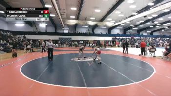 133 lbs Cons. Semi - Cole Anderson, Kings vs Tyler Ratledge, Messiah