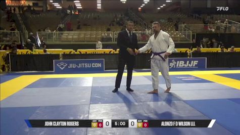 Alonzo F D Wilson Lll vs John Clayton Rogers 2025 Pan Jiu Jitsu IBJJF Championship