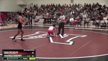 157 lbs Finals (2 Team) - Noah Reynolds, Fresno City College vs Maxximus Martinez, Mt San Antonio College