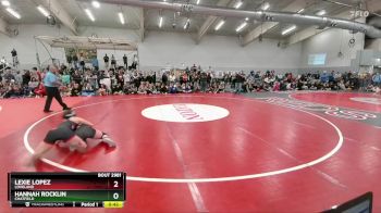 120 lbs 3rd Place Match - Hannah Rocklin, Chatfield vs Lexie Lopez, Loveland