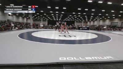 155 lbs Semis - Brynlee Vaughan, Wisconsin vs Leolyn Karnowski, Wamego Wrestling Club