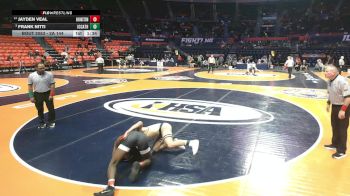 2A 144 lbs Champ. Round 1 - Frank Nitti, Elmhurst (IC Catholic) vs Jayden Veal, Chicago (Goode STEM Academy)