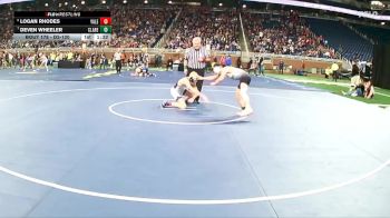 D3-120 lbs Quarterfinal - Logan Rhodes, Yale vs Deven Wheeler, Clare HS