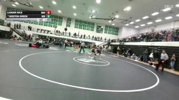 132 lbs Semifinal - Weston Green, Green River vs Lander Rice, Mountain View