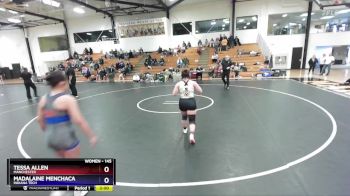 145 lbs Round 5 - Tessa Allen, Manchester vs Madalaine Menchaca, Indiana Tech