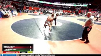 3A 120 lbs Champ. Round 1 - Luke Berktold, Libertyville vs Brady Phelps, Schaumburg (H.S.)