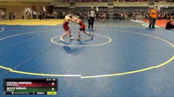 115 lbs Cons. Round 3 - Colton Varpness, Dover-Eyota vs Royce Erdahl, MAHACA